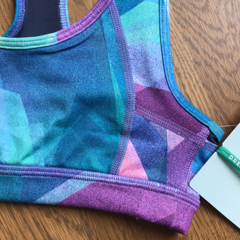 NEW Athleta Girl Printed Sports Bra, size XS/6 - Picture 2 of 5
